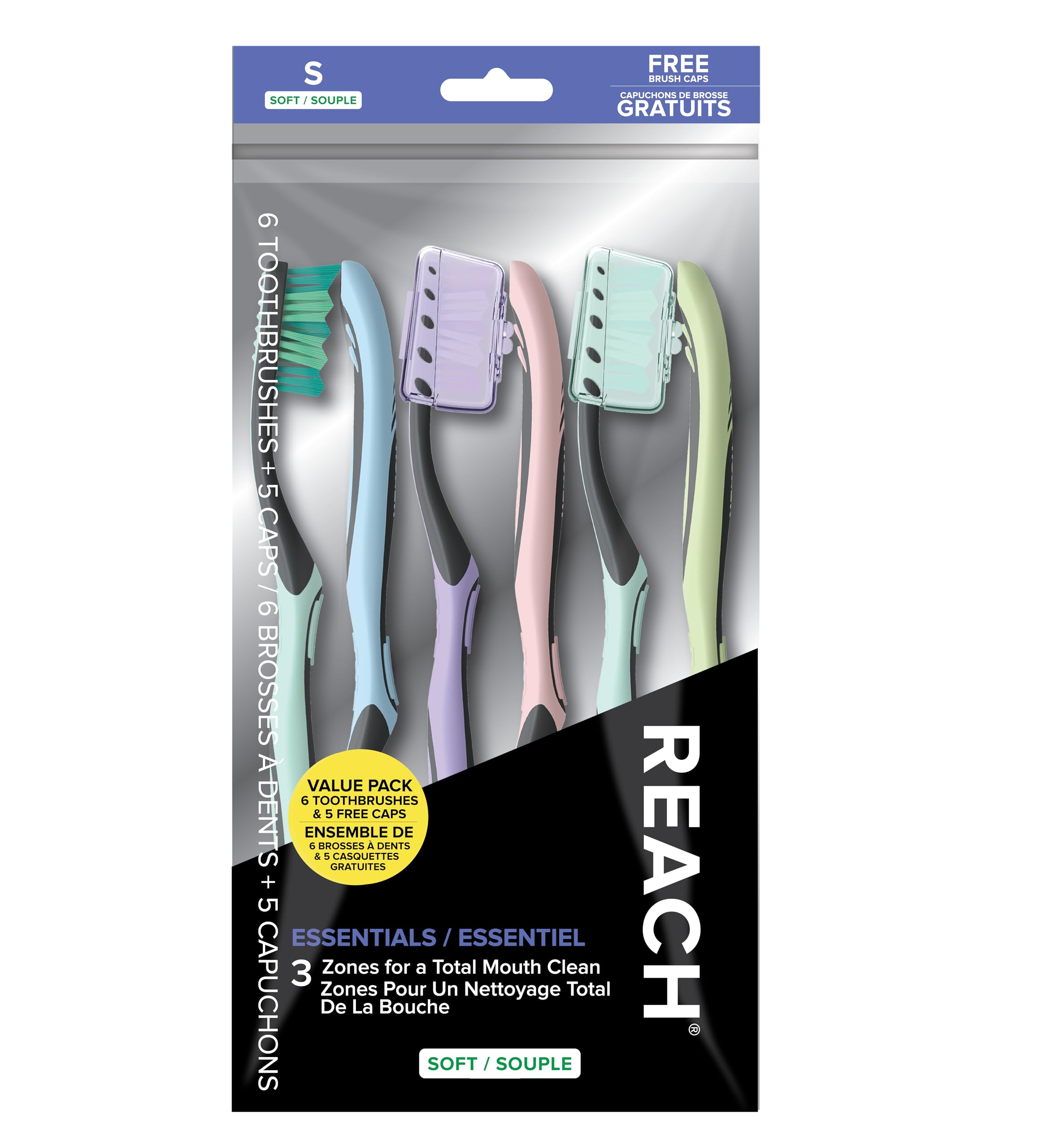 reach toothbrushes soft